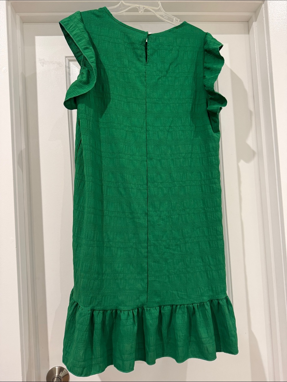 ' Green Ruffle-Hem Dress - Picture 3 of 3
